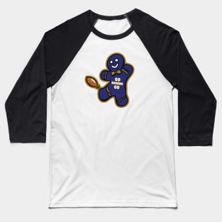 Baltimore Ravens Gingerbread Man Baseball T-Shirt